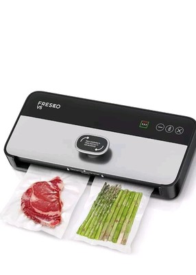 Fully Automatic Vacuum Sealer, Hands-Free Food without Flipping the Lid (Silver)