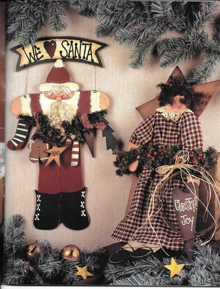 A Pretty Primitive Winter Tole Pattern Book by Karen Stone Patterns Included
