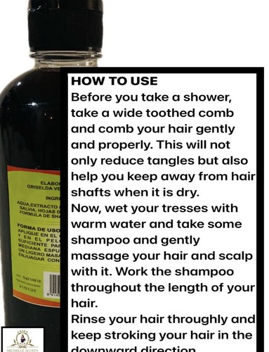 2 BOTTLES, HAIR REGROWTH SHAMPOO COPALQUIN, SULFATE & PARABEN FREE, 100% NATURAL