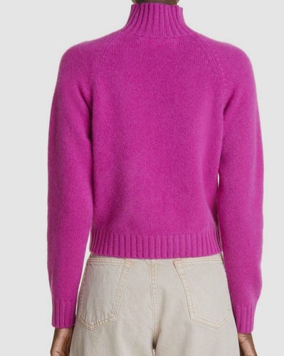 Pre-owned The Elder Statesman $997  Women's Purple Cashmere Crewneck Sweater Size Small