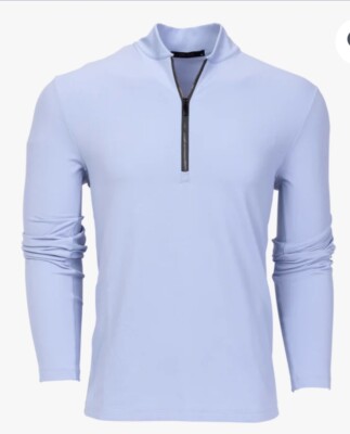 Greyson Golf Siasconset Quarter-Zip Jacket - Heron Color - Mens Size X-Large XL