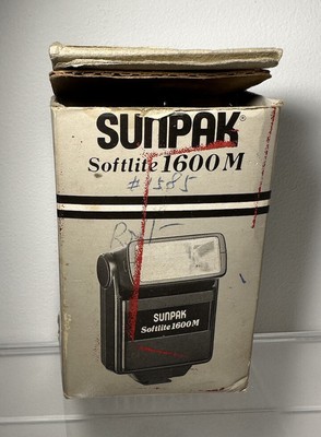 Sunpak Softlite 1600m Bounce Head Flashgun universal fit vintage photography