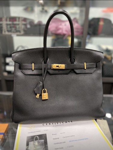 A BLACK TOGO LEATHER BIRKIN 35 WITH GOLD HARDWARE, HERMÈS, 2019