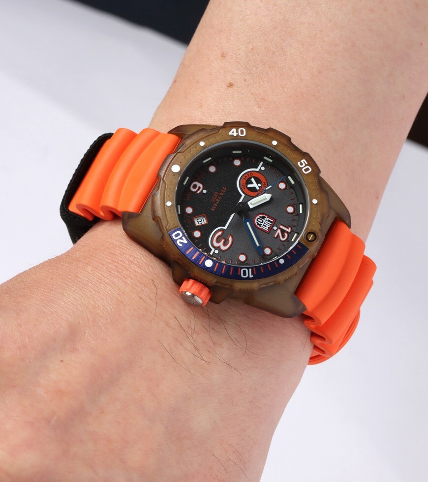 Pre-owned Luminox Bear Grylls Survival Eco Mens Quartz Watch 42mm 20atm Swiss Made