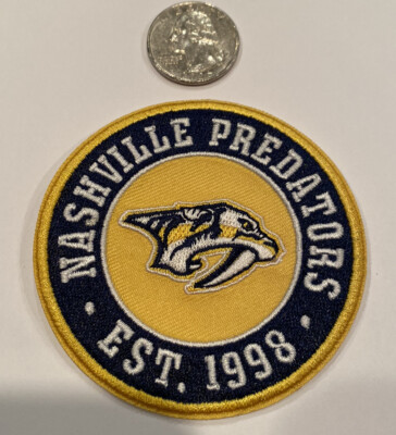 NASHVILLE PREDATORS ￼Vintage Style Embroidered Iron On Patch 3 x 3''  AWESOME!