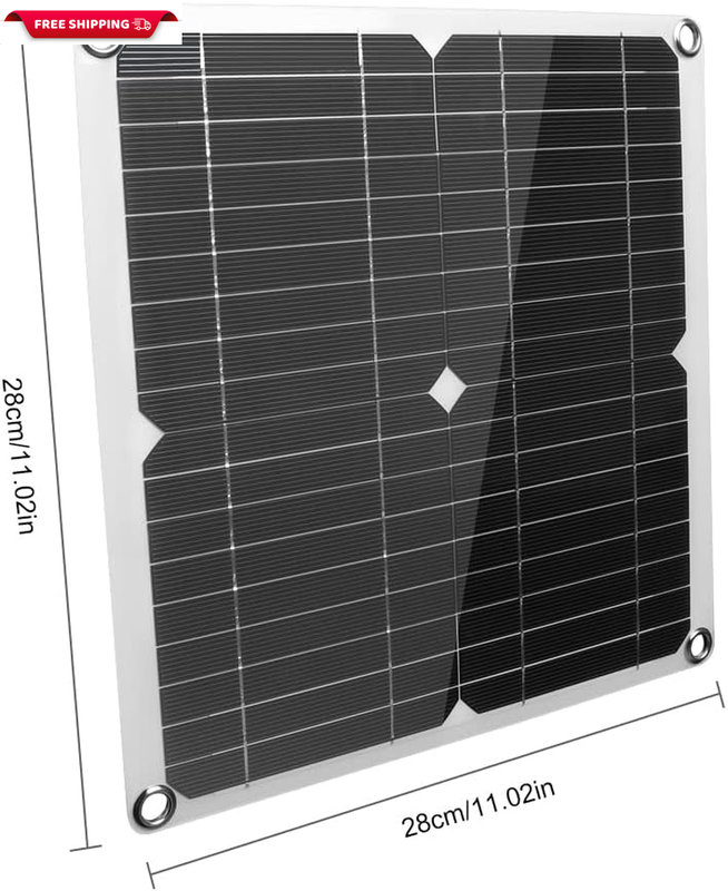 200W Solar Panel Kit 12V with 100A Solar Charge Controller and Extension Cable w