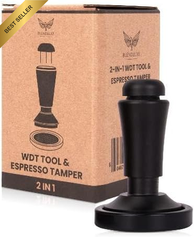 2-In-1 Espresso Tamper & WDT Stirrer Tool – 53Mm Coffee Tamper with 10 Extra Nee