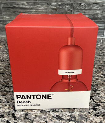 Pantone Deneb Drop Cap Pendant RED - Lighting Fixture Same Day Free Shipping