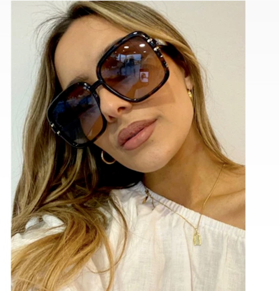 Pre-owned Gucci Gg1066s 002 Havana Brown Gradient Butterfly Women Sunglasses