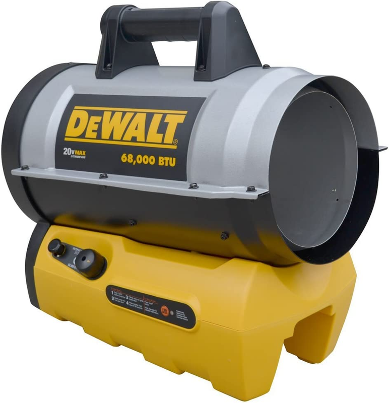 DXH70CFAV 68,000 BTU Portable Design Cordless Forced Air Propane Heater