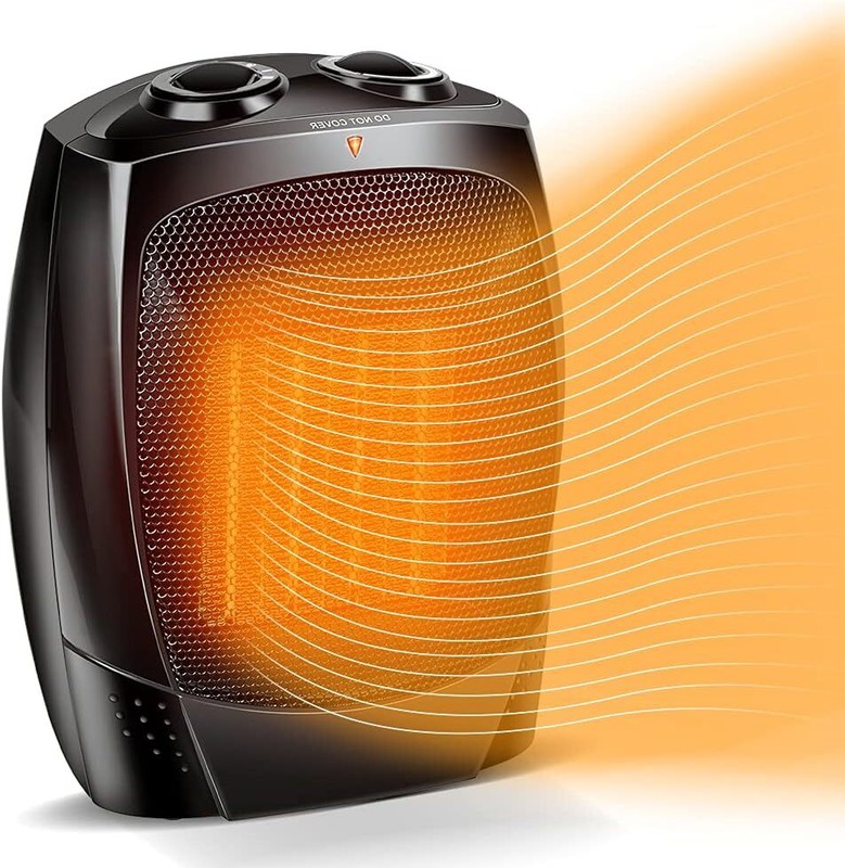1500W Room Heater Quiet Fast-Heating Small Indoor Heater for Large Room
