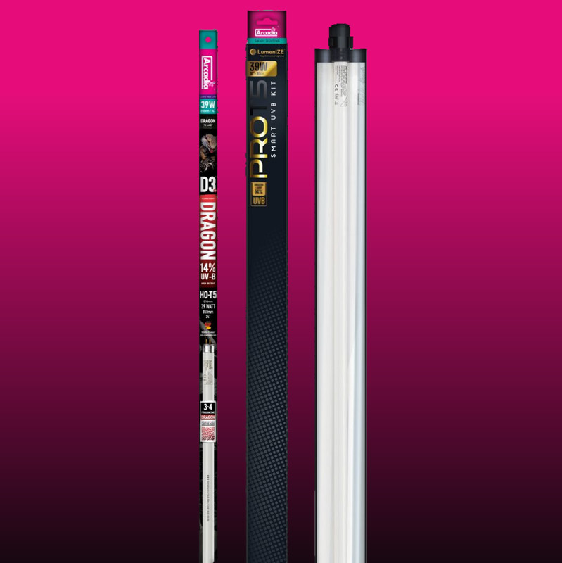 Arcadia Lumenize Prot5 Smart Uvb Kit - Dragon 14 % Uvb 39watt NouveautÃ© ! 850mm
