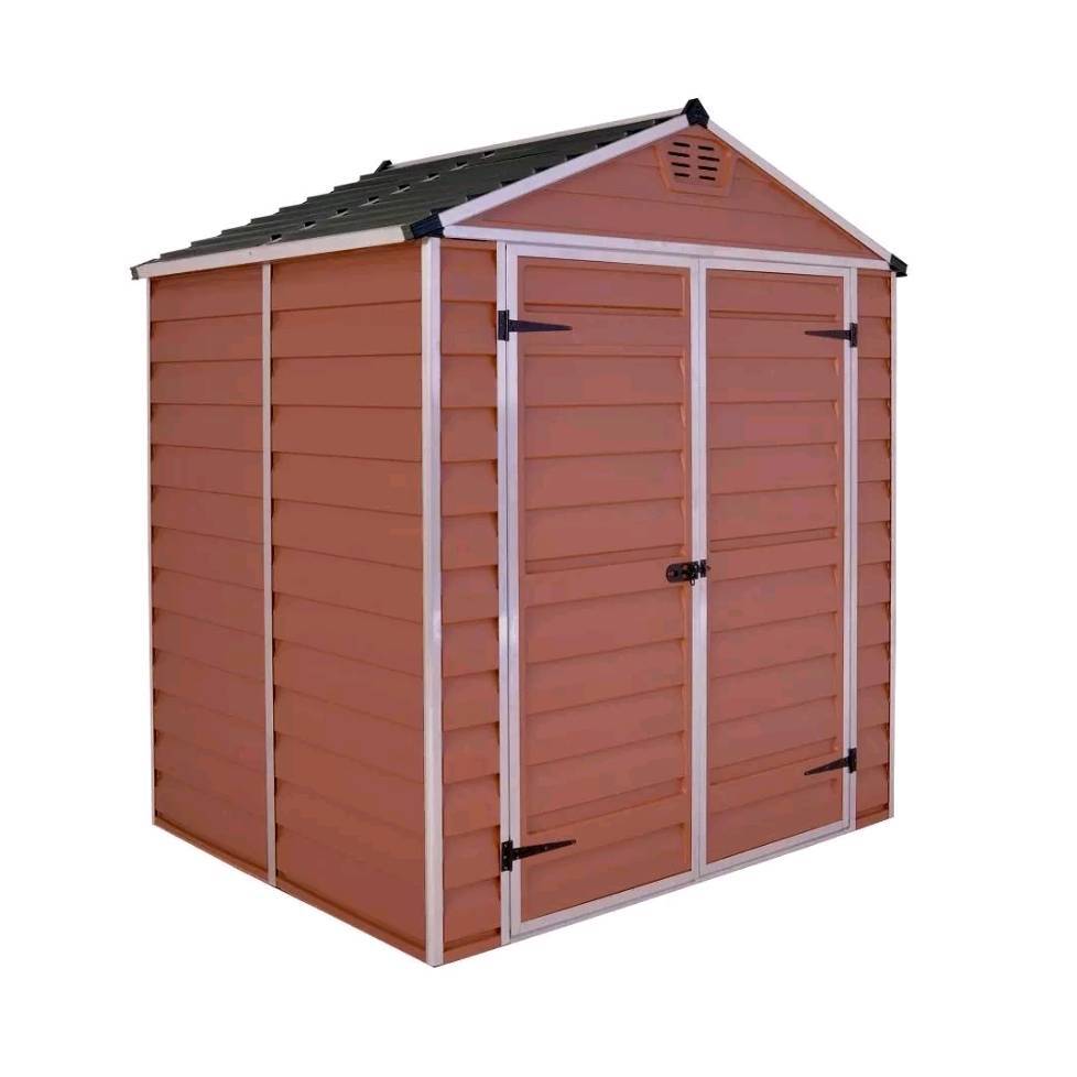 palram skylight shed amber 6x5 foot in nelson