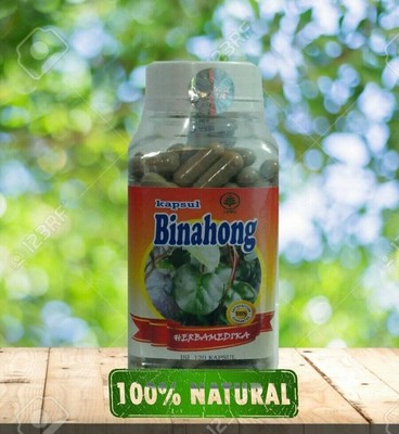 Binahong Madeira Vine Vineyam Anredera Cordifolia Powder 120 Capsules 500mg Caps