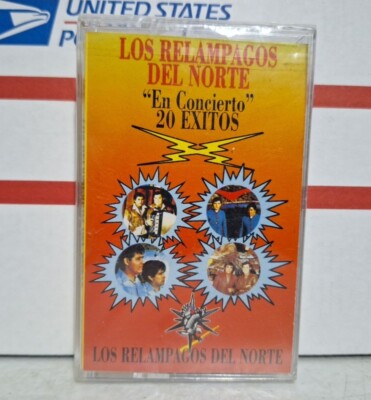 Los Relampagos del Norte En Concierto 20 Exitos Cassette Tape Ramon Ayala Live