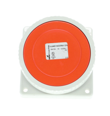 Cooper Crouse-Hinds CH430RA12W Receptacle 30A 3W 4P 125/250V IP67 Watertight