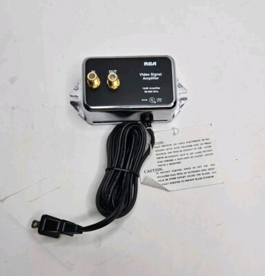 RCA VH100R 10db Audio/Video System Signal Amplifier  2-Way UHF/VHF/FM 50-900MHz