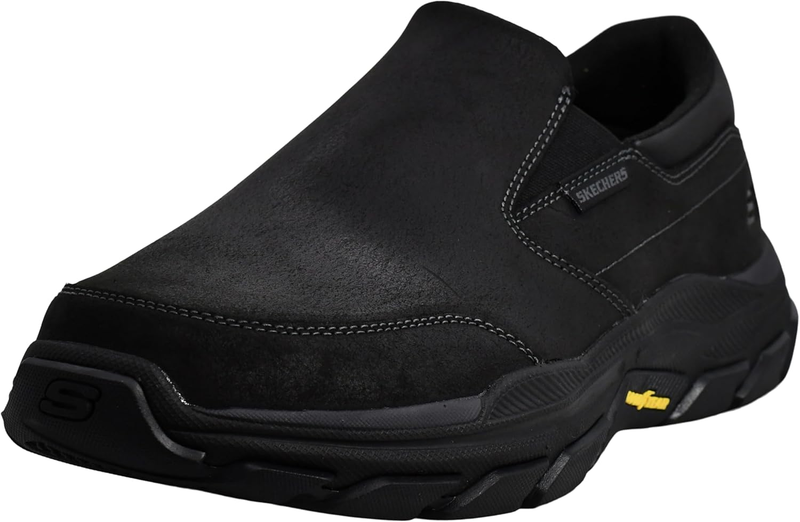 Skechers Mens Respected - Calum Goodyear Rubber Low Profile Leather Slip on with