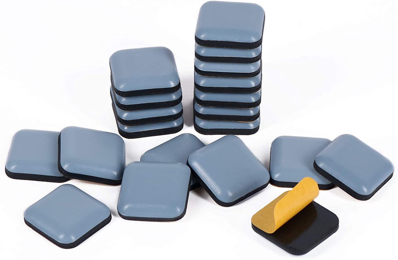Deslizadores Teflon Para Muebles 20 Piezas 1 Pulgada Varillas Cuadradas Muebles
