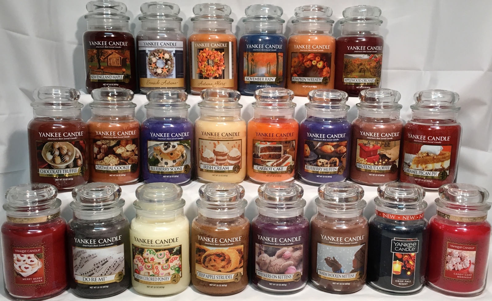 RARE Yankee Candle AUTUMN WINTER HOLIDAY & MY FAVORITE