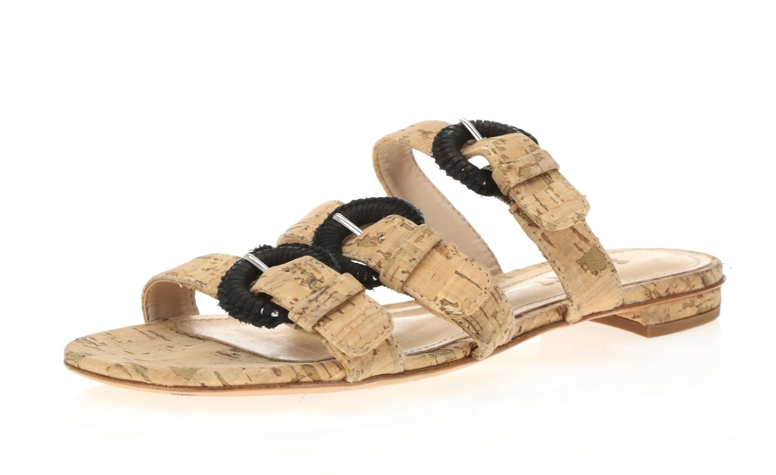 Shutz 249192 Womens Clezia Open toe Slip-On Sandal Cork Size 5.5 Medium