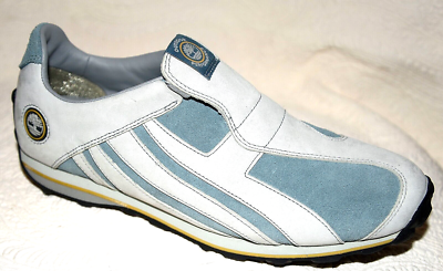 New Vintage Timberland Fells Slip Light Blue Suede Leather Sneaker shoes 9 woman