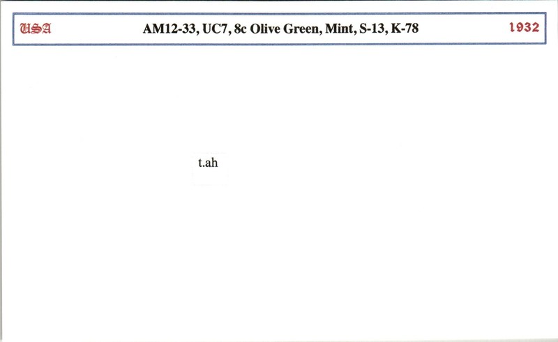 CSS - 1932 8c O. Green Airmail, Mint - G82