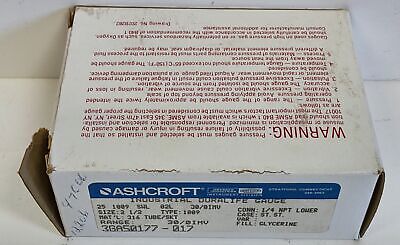 Ashcroft 25-1009-SWL-02L-30/0IMV 316 Stainless Steel Vacuum Gauge