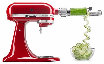 Brand New KitchenAid KSM1APC Spiralizer Attachment, 1'', Silver