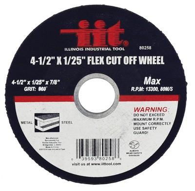 Lotof3 412quot x 125quot Flex CutOff Wheel for cutting Metal and Steel 13300rpm