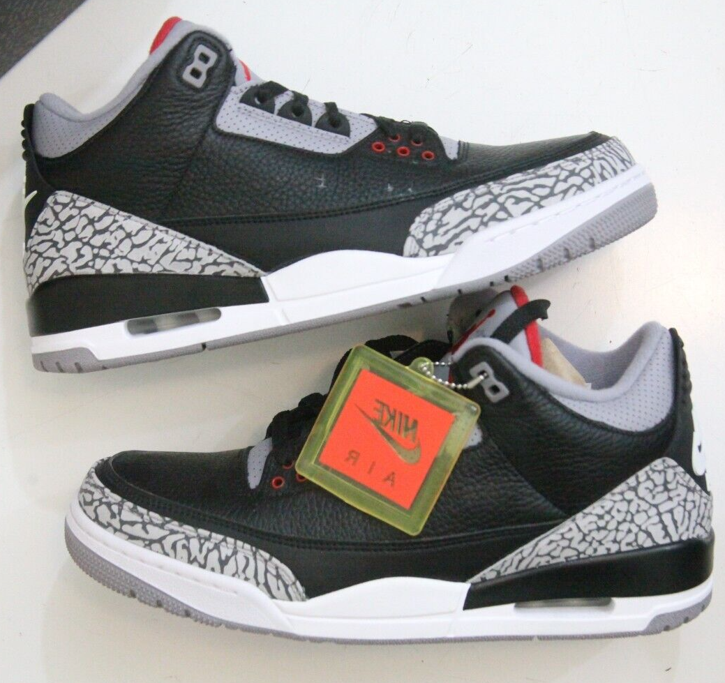 スニーカー NIKE Air Jordan 3 Retro Golf White Cement SS 17 2017 Jordan 3 White Cement OG Golf Sneakers 2017 Size 12 | eBay