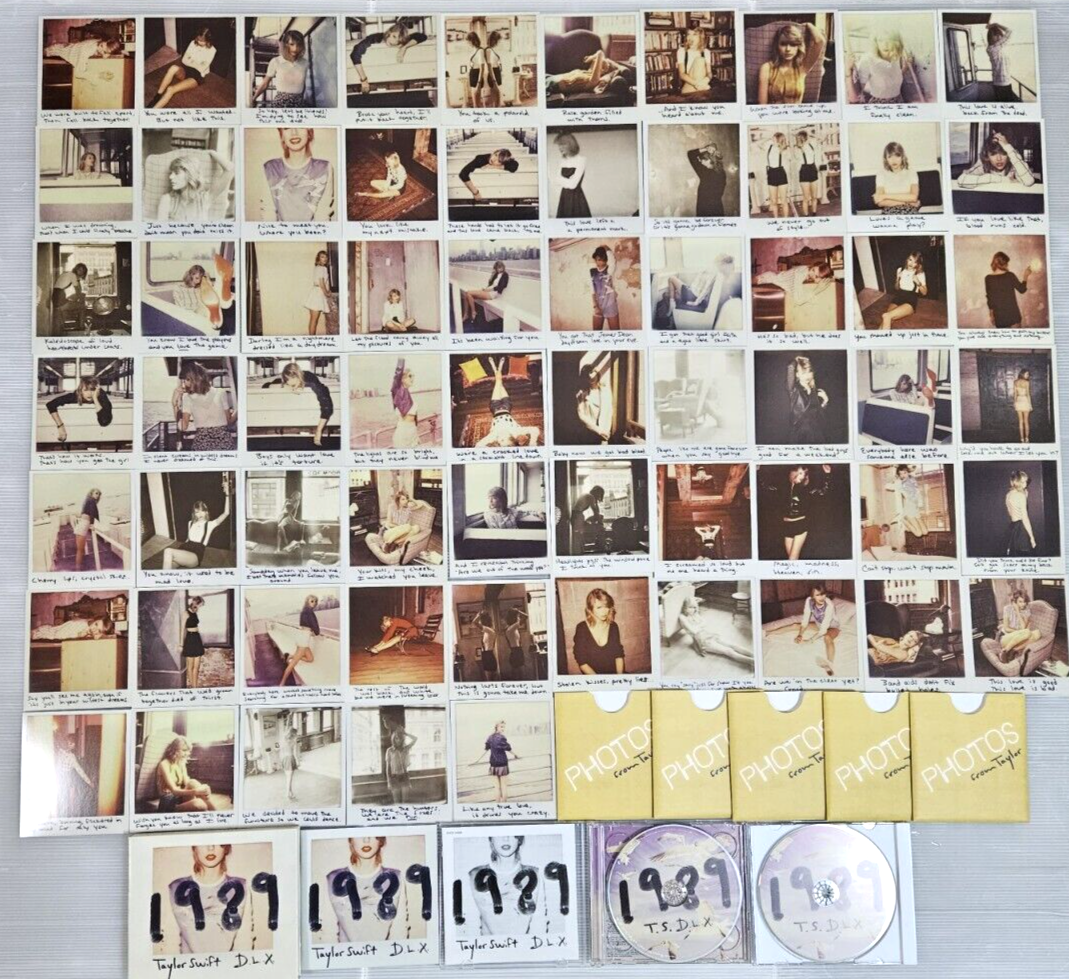 TAYLOR SWIFT 1989 Complete POLAROID PHOTOS #1-65 w/Japan
