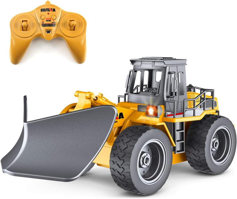Remote Control Truck Remote Control Snow Plow 6 Channel 4WD Lights for Kids