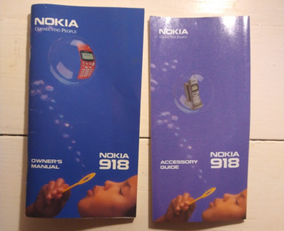  Nokia 918 Cellphone Owner's Manual & Accessory Guide