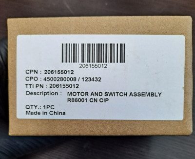 New TTI 206155012 Motor & Circuit Board Ass'y