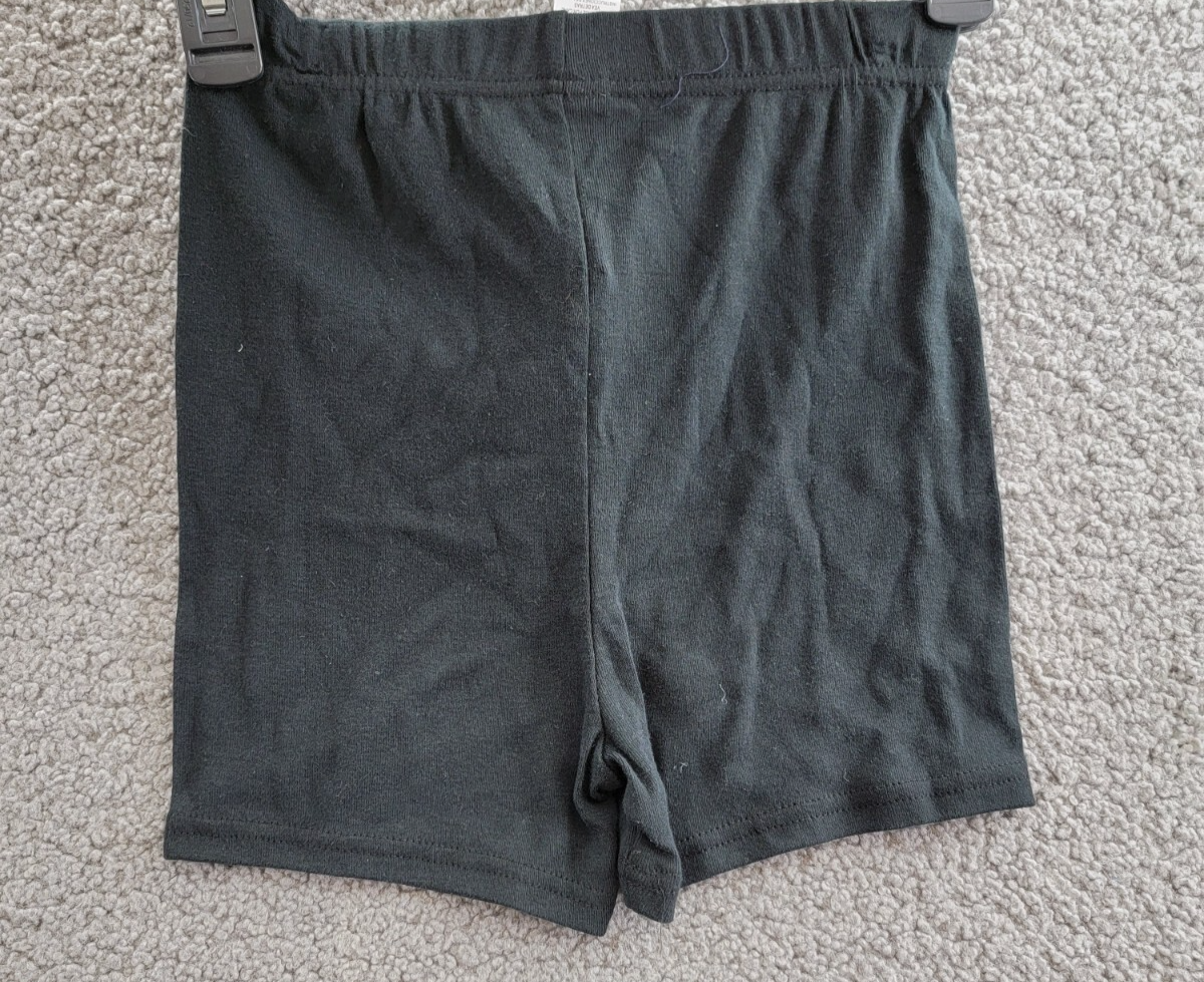 Marvel Avengers Plain Sleep Shorts Boys 10 Black Elastic Waist Pull On - Picture 11 of 15