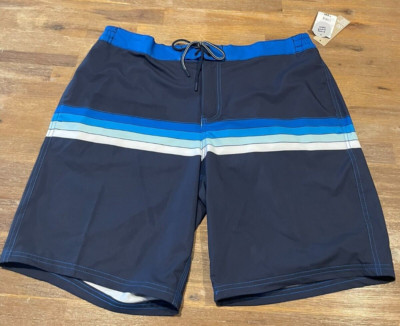 Mens size XXL 4 way stretch navy stripe board SHORTS  2XL  Anko NEW 561