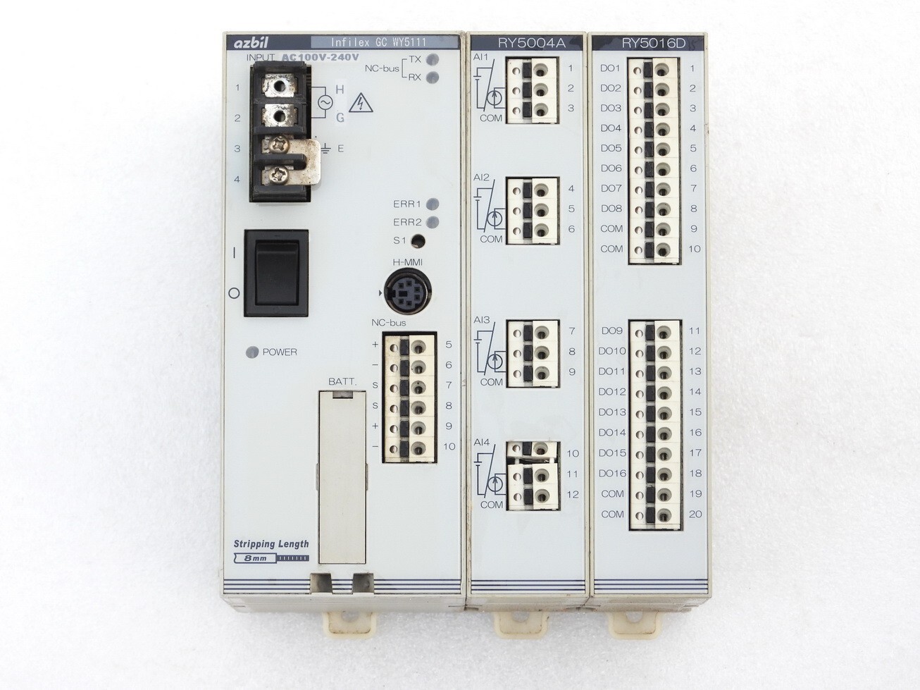 YAMATAKE CORPORATION AZBIL MODEL INFILEX GC WY5111 RY5004A