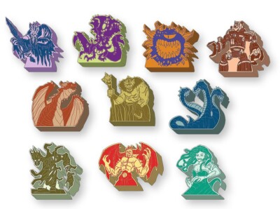 Миниатюрные миплы-боссы Tiny Epic Dungeons, 10 шт. в упаковке
