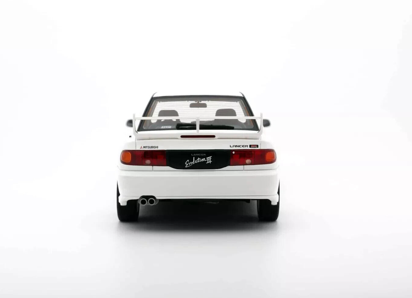 1/18 Mitsubishi Lancer EVO III 1995 White Resin Model Car by Otto