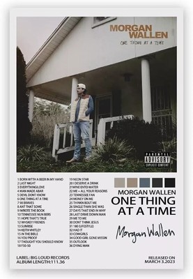 HOT Morgan Wallen One Thing At A Time Album Poster High quality 18x24 24x36
