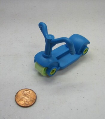 Lego Duplo BLUE SCOOTER w/ GREEN WHEELS Really Rolls! Play Equipment Sports
