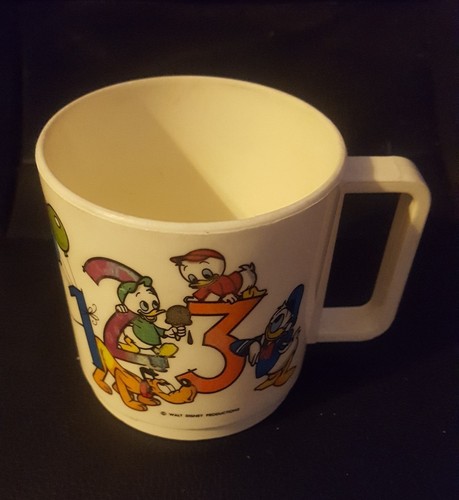 Walt Disney Productions ABC-Mickey 123 Donald Duck Plastic Drinking Cup 3