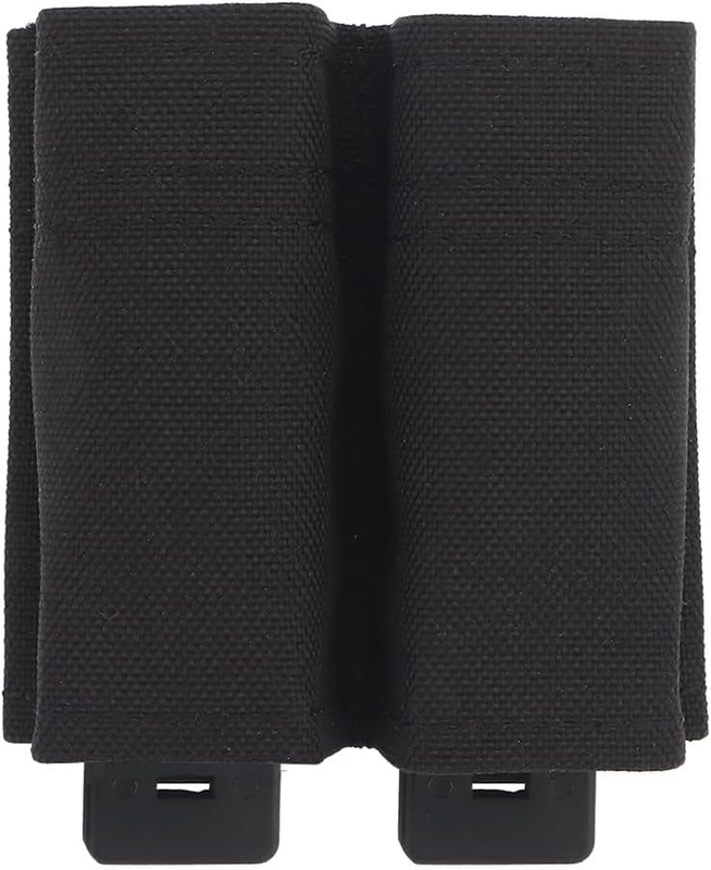 Black Tactical 9Mm Magazine Pouch Hunting Single Double Mag Pouch Outdoor Molle