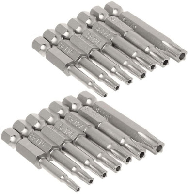 5 Point Security Star Torx Screwdriver Bits Set 50mm Length 14 Pcs NEW