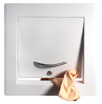 Wascheabwurf Wascheschacht Einwurftur Tur rechteckig abschlie bar wei 9030