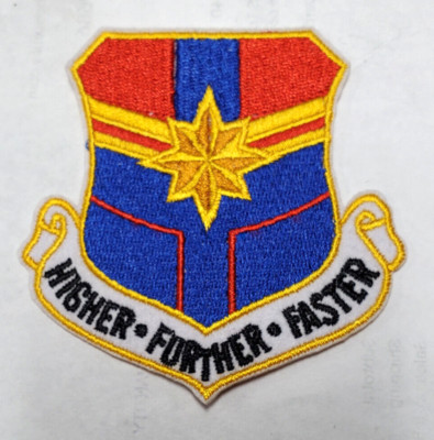Carol Danvers- Captain Marvel Air Force Logo 3'' Embroidered Patch- USA Mailed