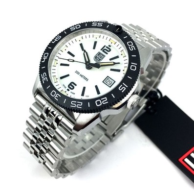 Pre-owned Luminox Men's  Pacific Diver Ripple 39mm Steel Dive Watch Xs.3126m.1