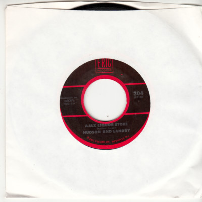 HUDSON and LANDRY - AJAX LIQUOR STORE + CHECKMATES - MINT REISSUE 45 - NEW