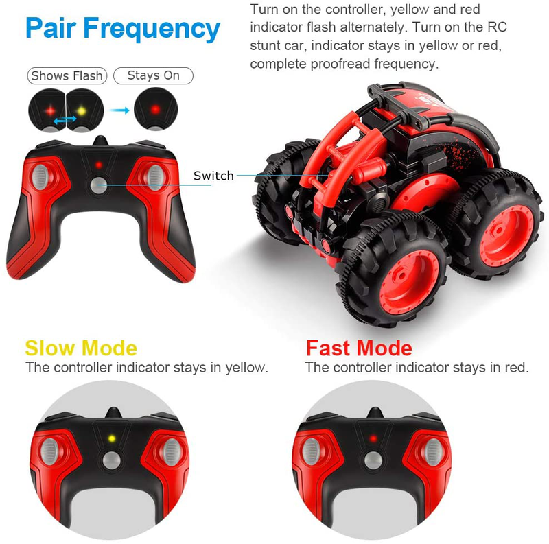 allcaca Auto RC Car 2.4Ghz 4WD Remote Control Car Monster Truck Off-Road Vehicle